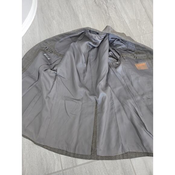 Arya Pure Wool Tweed Blazer Jacket Sport Coat Sz 42 R France - Picture 7 of 16